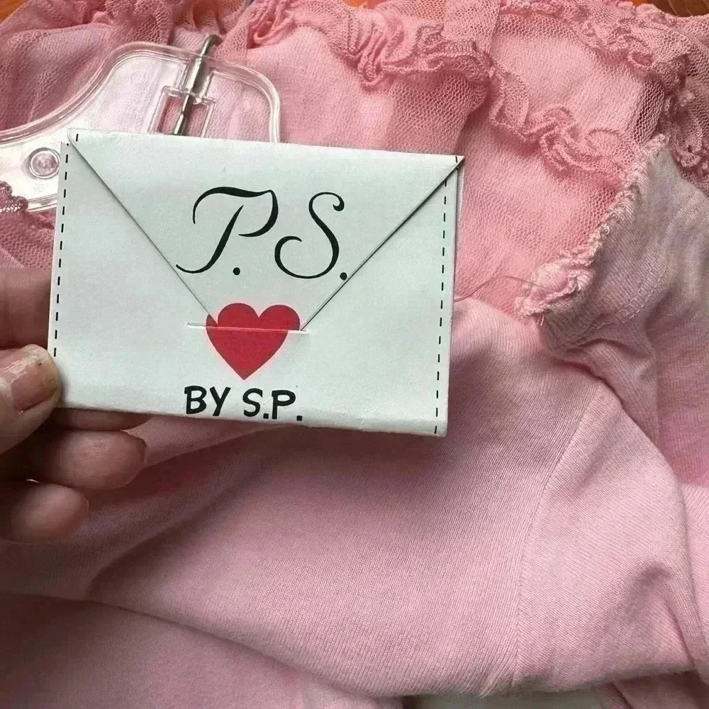 PS by SP Pink Ruffled 18m pant set